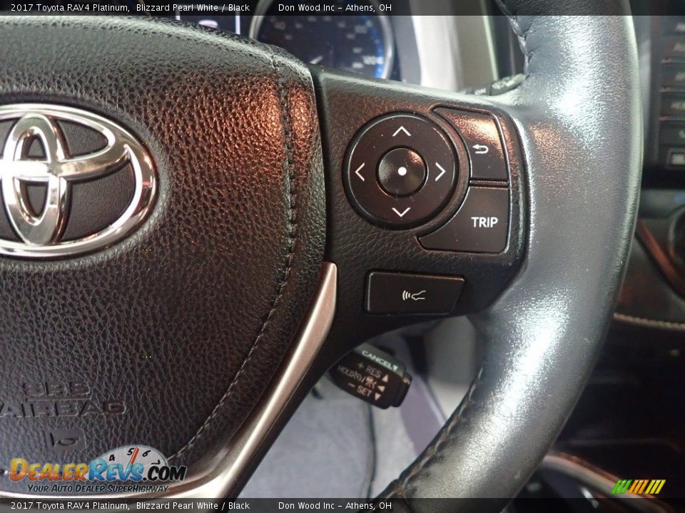 2017 Toyota RAV4 Platinum Blizzard Pearl White / Black Photo #34