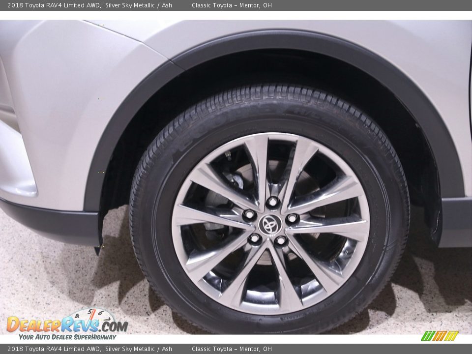 2018 Toyota RAV4 Limited AWD Silver Sky Metallic / Ash Photo #21
