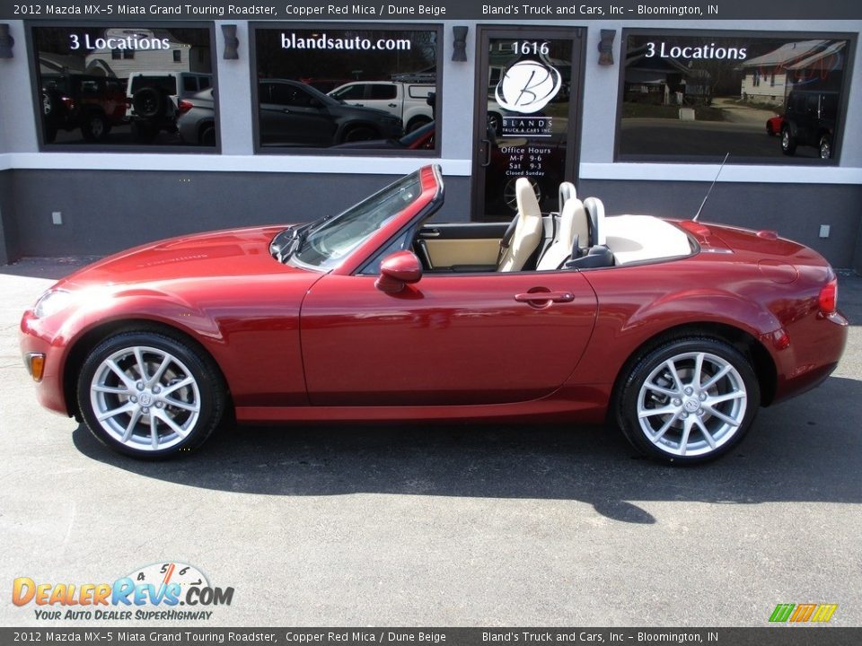 2012 Mazda MX-5 Miata Grand Touring Roadster Copper Red Mica / Dune Beige Photo #1