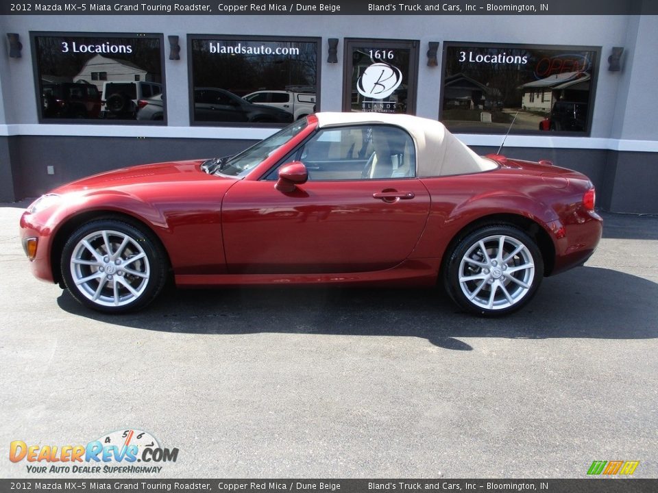 2012 Mazda MX-5 Miata Grand Touring Roadster Copper Red Mica / Dune Beige Photo #2