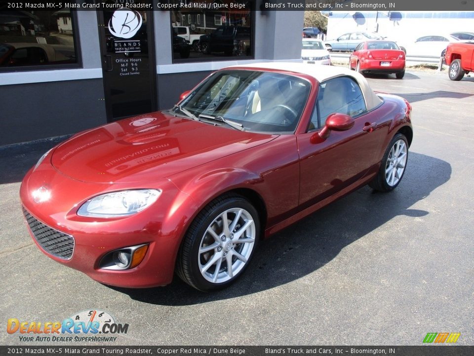 2012 Mazda MX-5 Miata Grand Touring Roadster Copper Red Mica / Dune Beige Photo #3