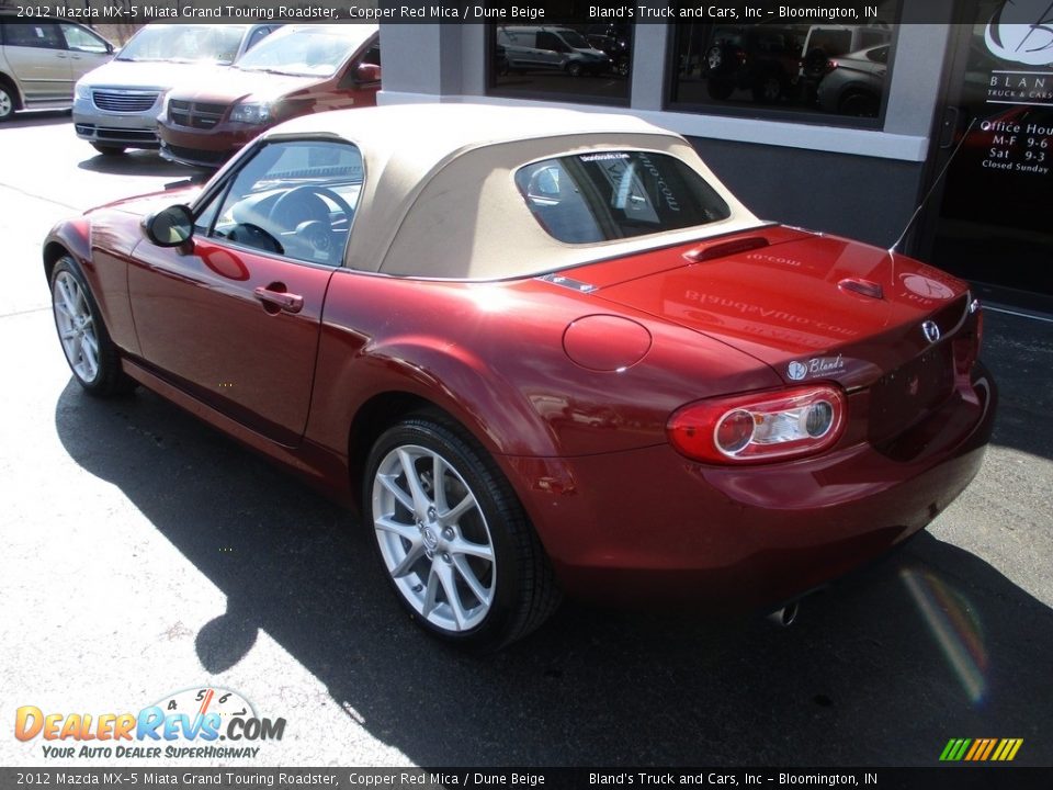 2012 Mazda MX-5 Miata Grand Touring Roadster Copper Red Mica / Dune Beige Photo #4