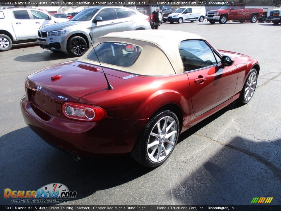 2012 Mazda MX-5 Miata Grand Touring Roadster Copper Red Mica / Dune Beige Photo #5