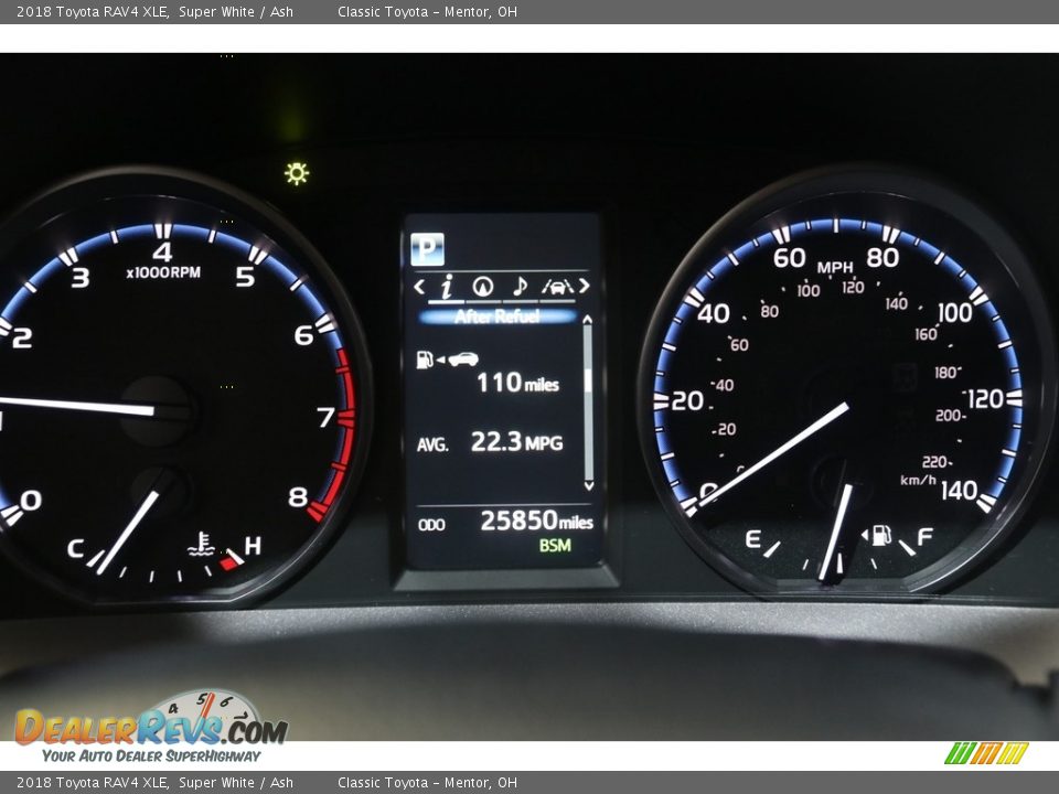 2018 Toyota RAV4 XLE Super White / Ash Photo #8