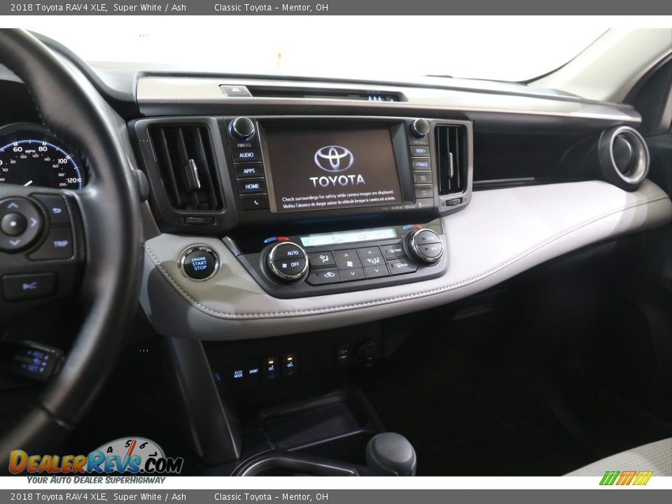 2018 Toyota RAV4 XLE Super White / Ash Photo #9
