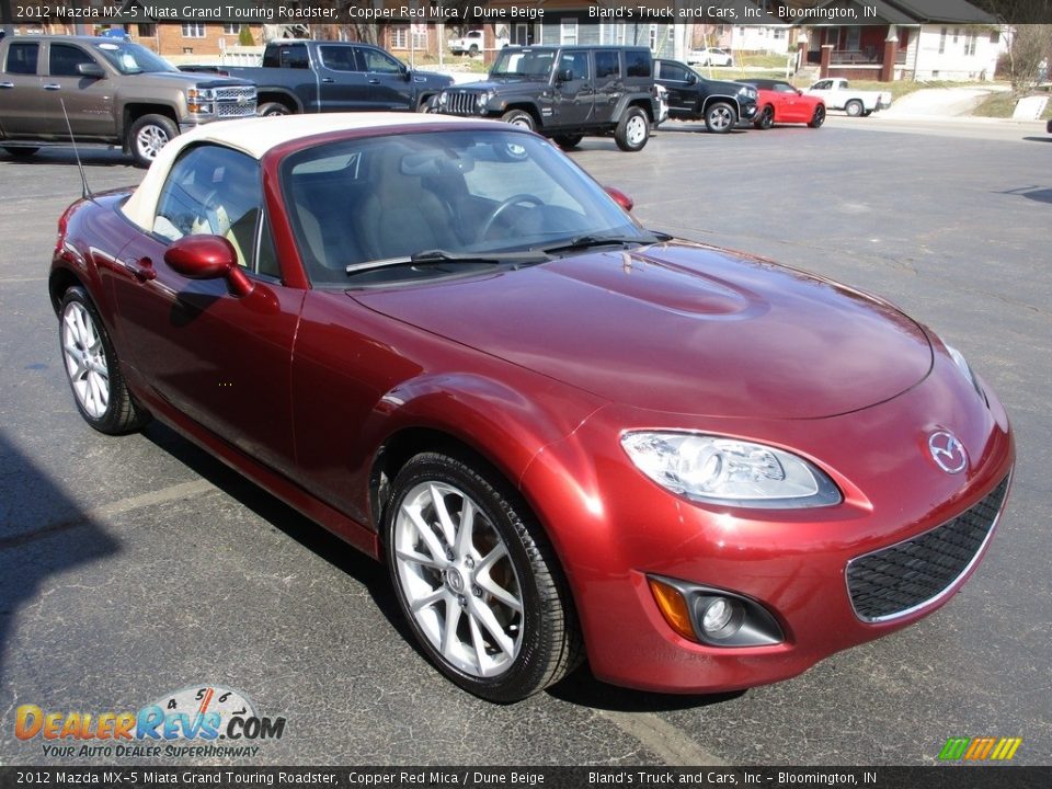 2012 Mazda MX-5 Miata Grand Touring Roadster Copper Red Mica / Dune Beige Photo #6