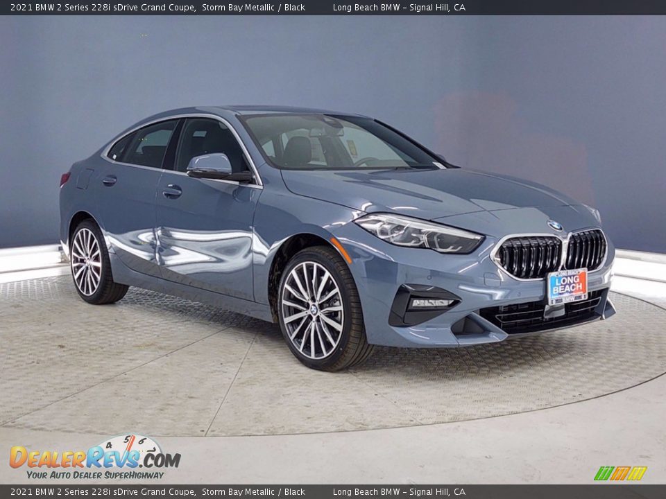 2021 BMW 2 Series 228i sDrive Grand Coupe Storm Bay Metallic / Black Photo #1