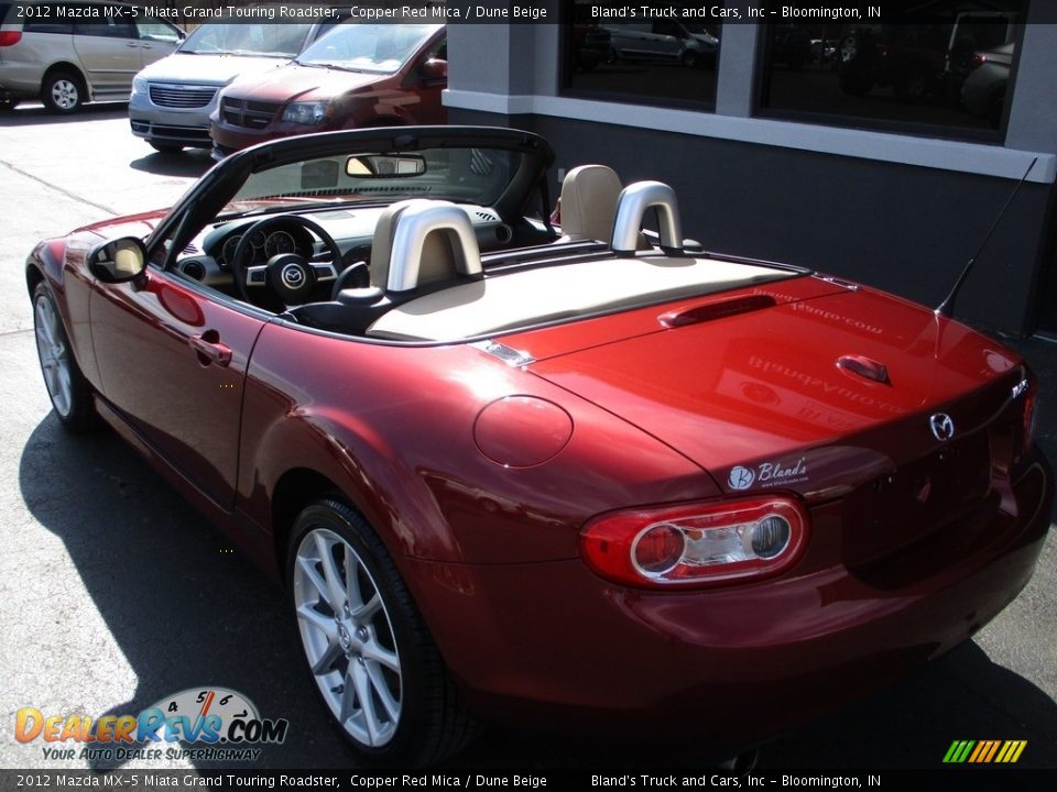 2012 Mazda MX-5 Miata Grand Touring Roadster Copper Red Mica / Dune Beige Photo #8