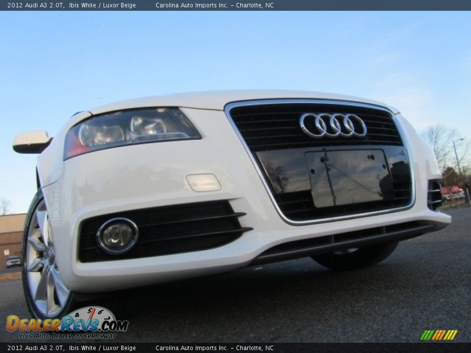 2012 Audi A3 2.0T Ibis White / Luxor Beige Photo #2