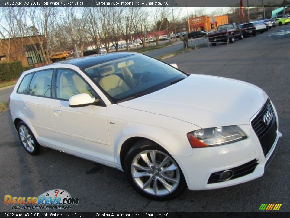 2012 Audi A3 2.0T Ibis White / Luxor Beige Photo #3