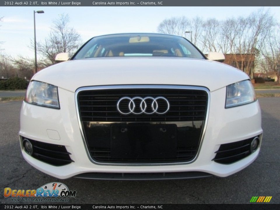 2012 Audi A3 2.0T Ibis White / Luxor Beige Photo #4