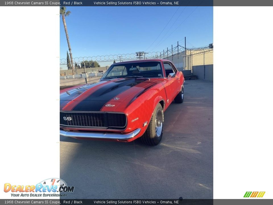 1968 Chevrolet Camaro SS Coupe Red / Black Photo #7