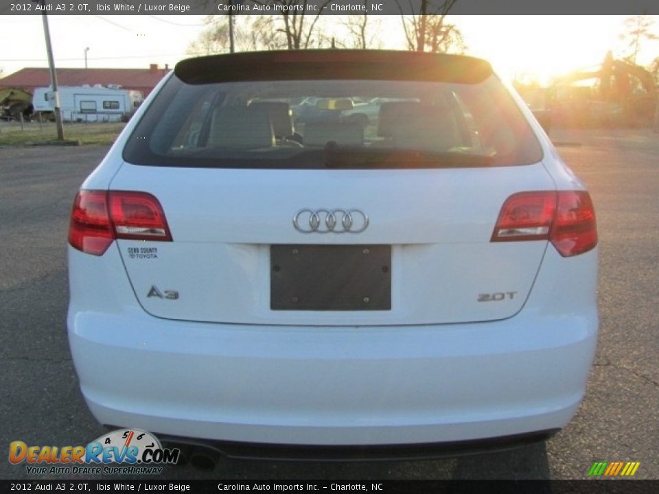 2012 Audi A3 2.0T Ibis White / Luxor Beige Photo #9