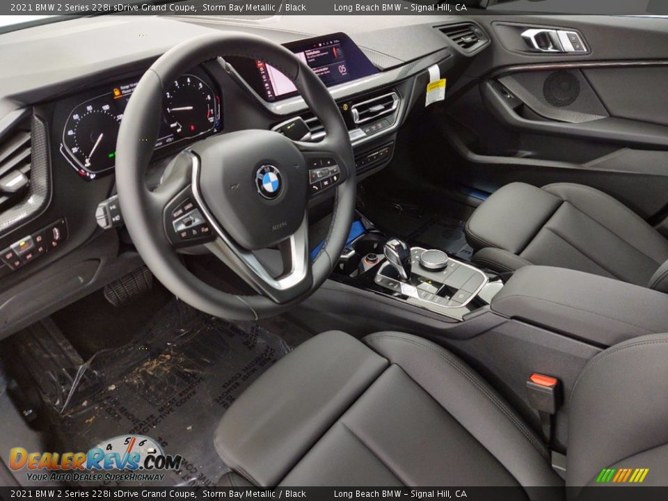 2021 BMW 2 Series 228i sDrive Grand Coupe Storm Bay Metallic / Black Photo #12