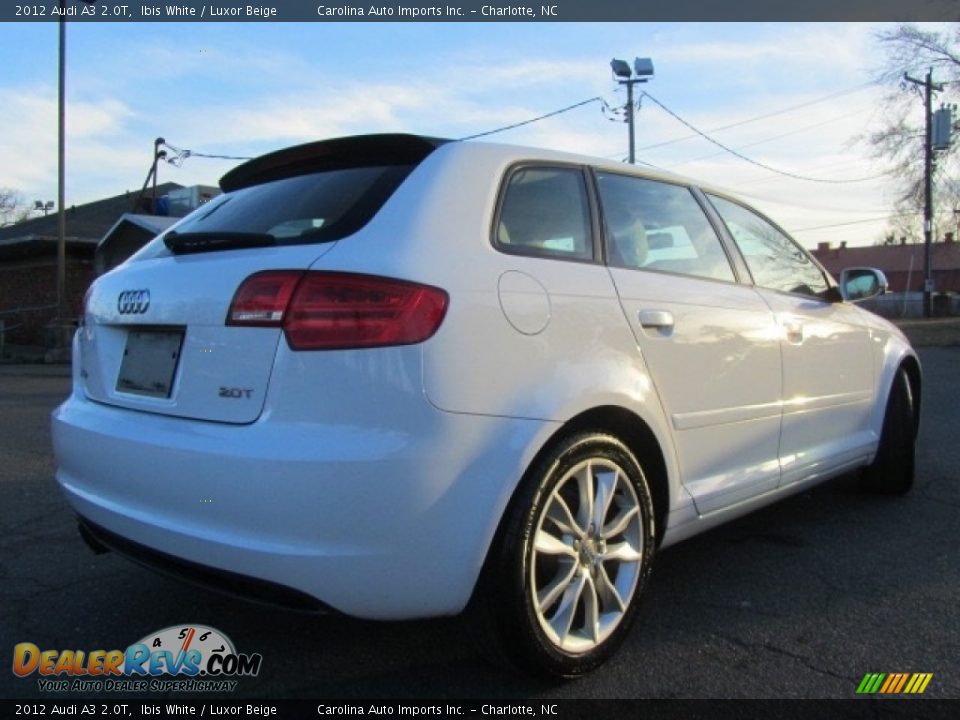 2012 Audi A3 2.0T Ibis White / Luxor Beige Photo #10