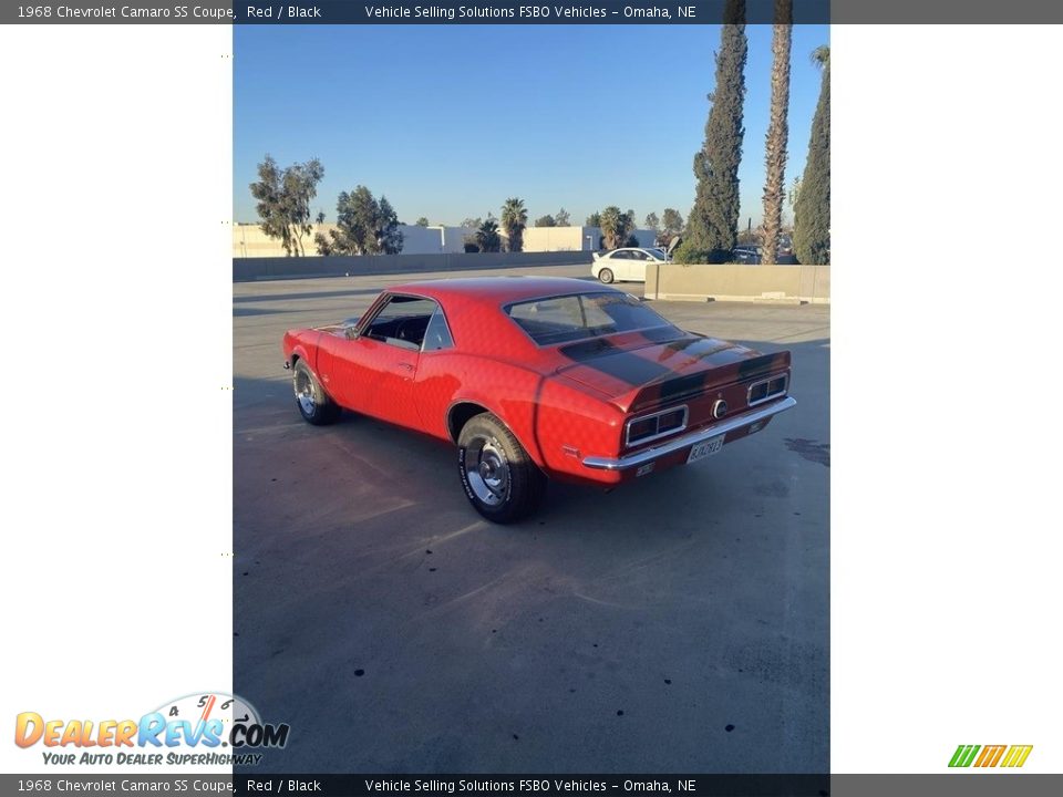 1968 Chevrolet Camaro SS Coupe Red / Black Photo #9