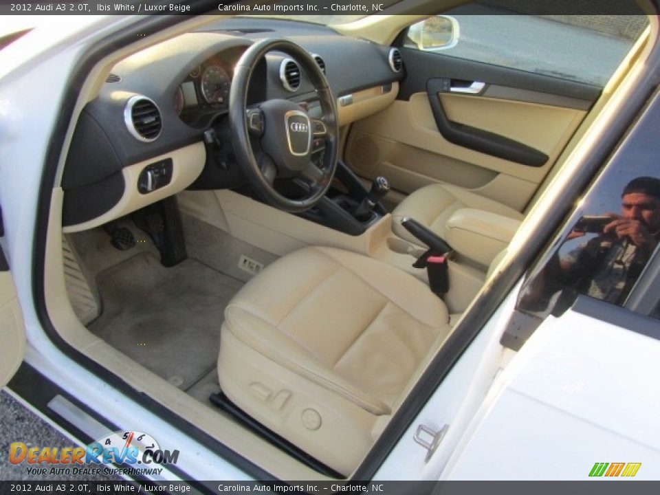 2012 Audi A3 2.0T Ibis White / Luxor Beige Photo #16