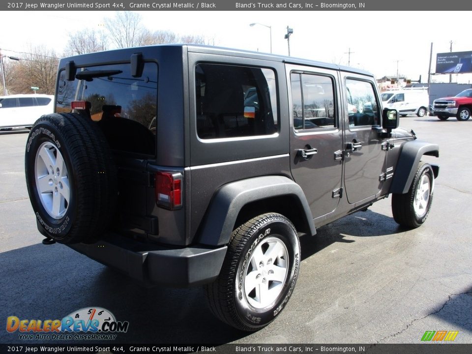 2017 Jeep Wrangler Unlimited Sport 4x4 Granite Crystal Metallic / Black Photo #4