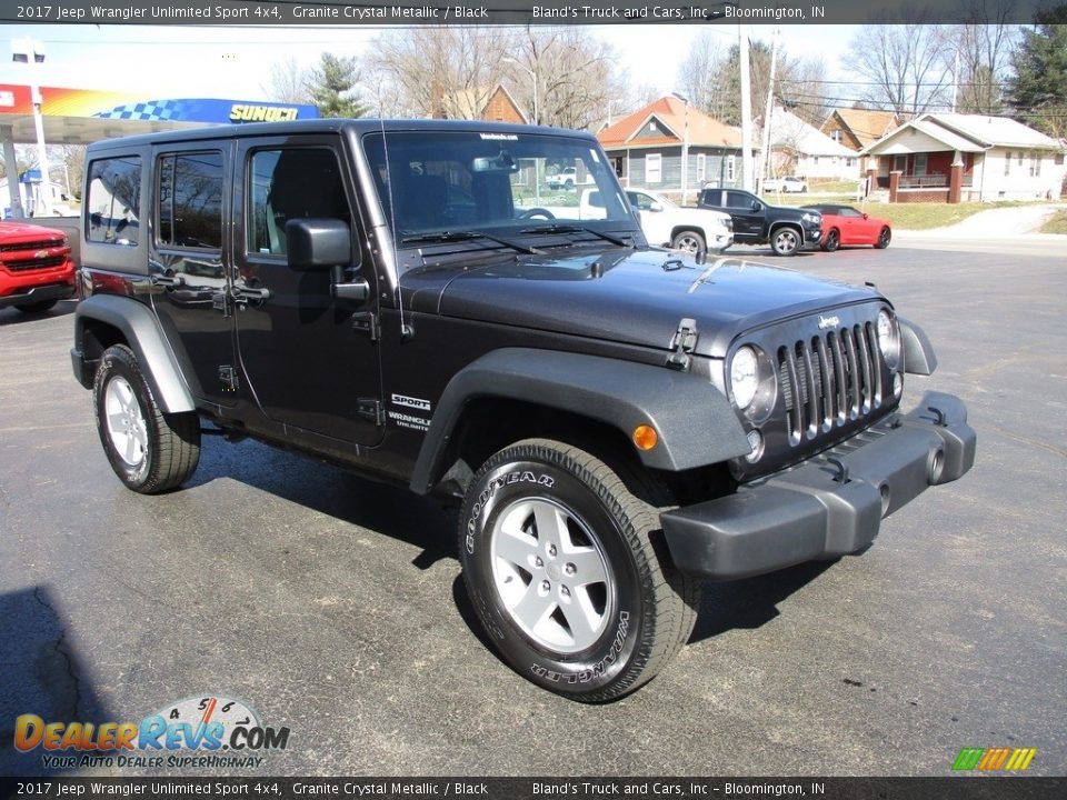 2017 Jeep Wrangler Unlimited Sport 4x4 Granite Crystal Metallic / Black Photo #5