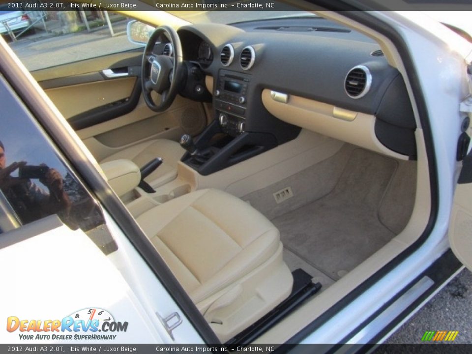 2012 Audi A3 2.0T Ibis White / Luxor Beige Photo #21