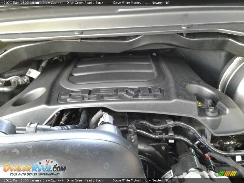 2021 Ram 1500 Laramie Crew Cab 4x4 Olive Green Pearl / Black Photo #10