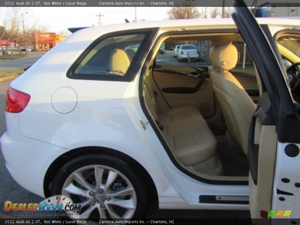 2012 Audi A3 2.0T Ibis White / Luxor Beige Photo #25