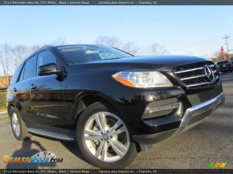 2014 Mercedes-Benz ML 350 4Matic Black / Almond Beige Photo #1