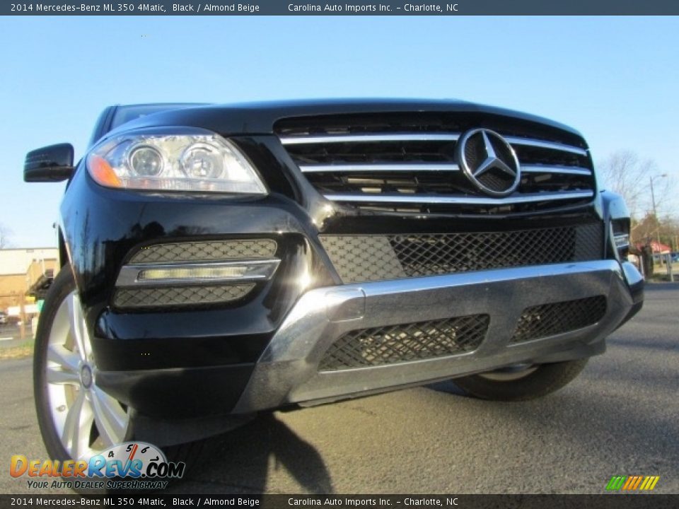 2014 Mercedes-Benz ML 350 4Matic Black / Almond Beige Photo #2