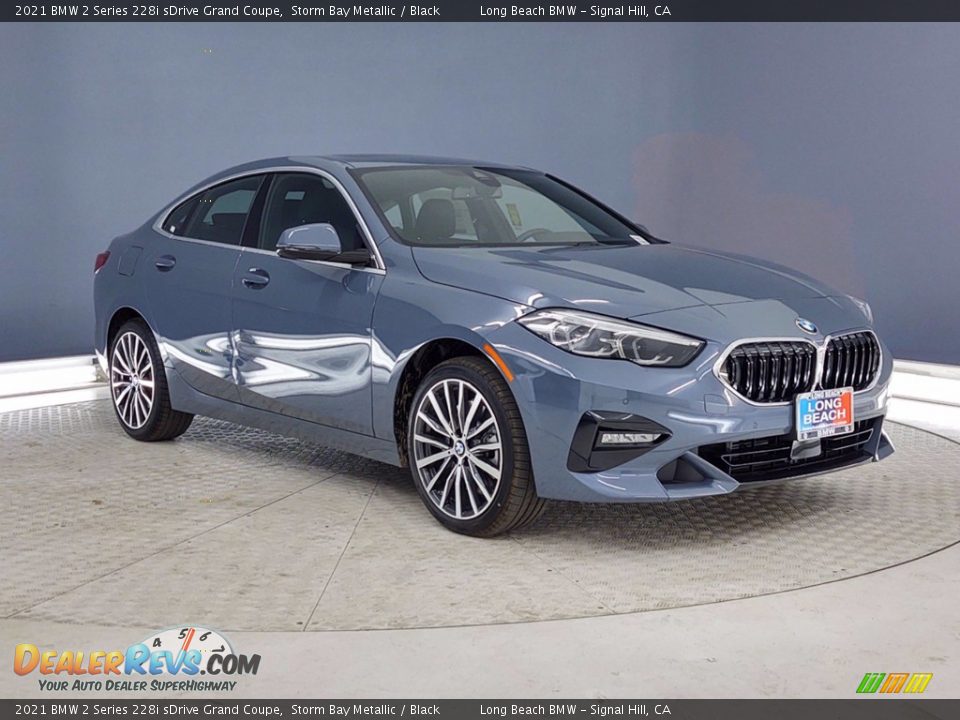2021 BMW 2 Series 228i sDrive Grand Coupe Storm Bay Metallic / Black Photo #27