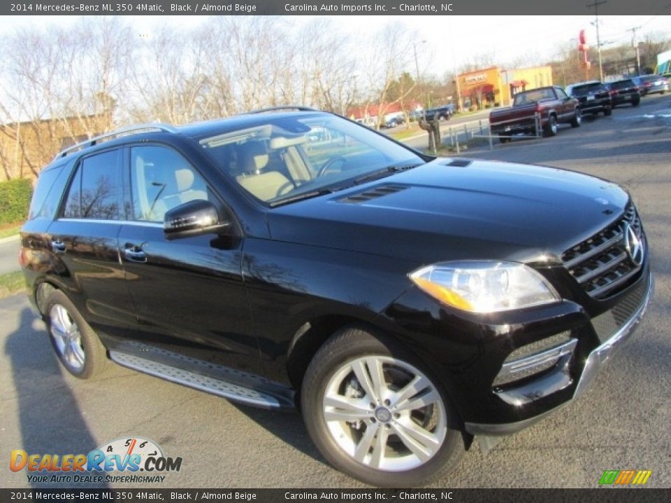 2014 Mercedes-Benz ML 350 4Matic Black / Almond Beige Photo #3