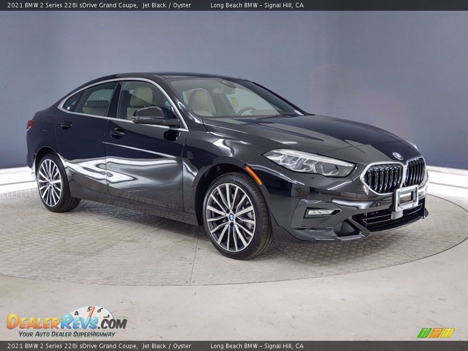 2021 BMW 2 Series 228i sDrive Grand Coupe Jet Black / Oyster Photo #1