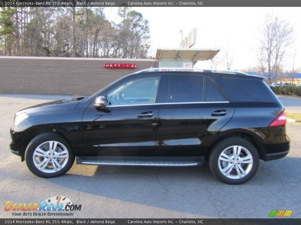 2014 Mercedes-Benz ML 350 4Matic Black / Almond Beige Photo #7