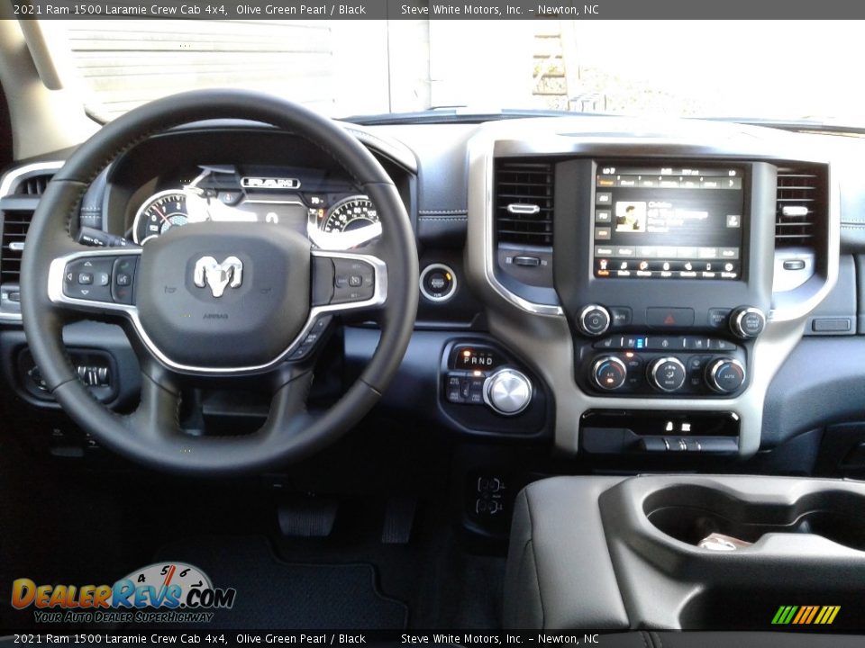 2021 Ram 1500 Laramie Crew Cab 4x4 Olive Green Pearl / Black Photo #18