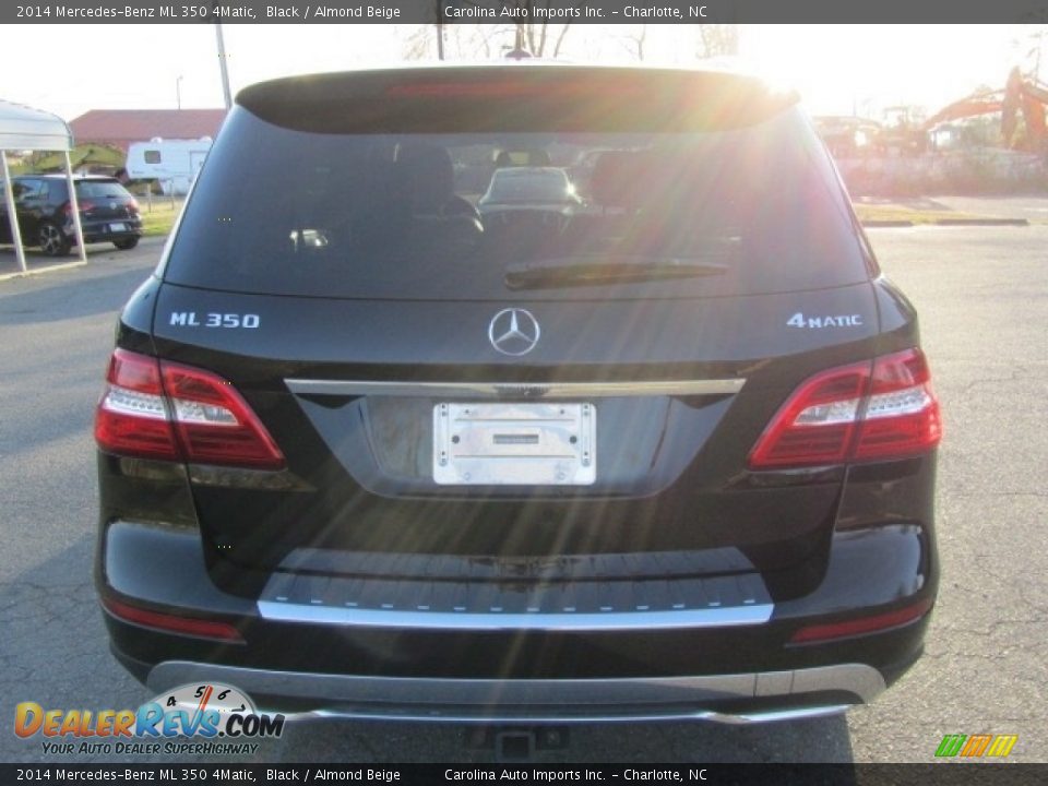 2014 Mercedes-Benz ML 350 4Matic Black / Almond Beige Photo #9