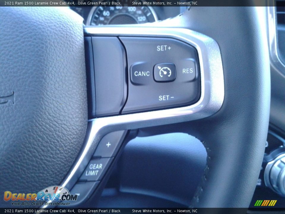2021 Ram 1500 Laramie Crew Cab 4x4 Olive Green Pearl / Black Photo #20