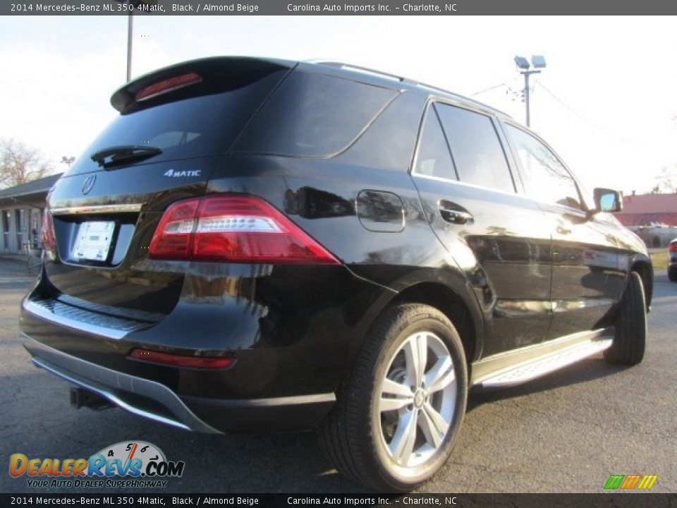 2014 Mercedes-Benz ML 350 4Matic Black / Almond Beige Photo #10