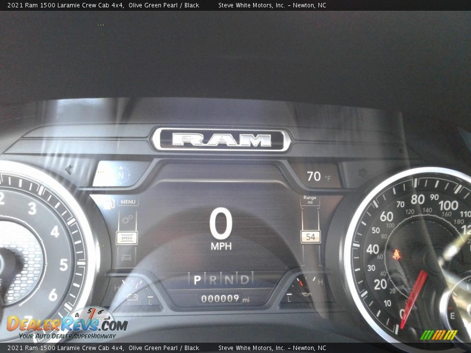 2021 Ram 1500 Laramie Crew Cab 4x4 Olive Green Pearl / Black Photo #21