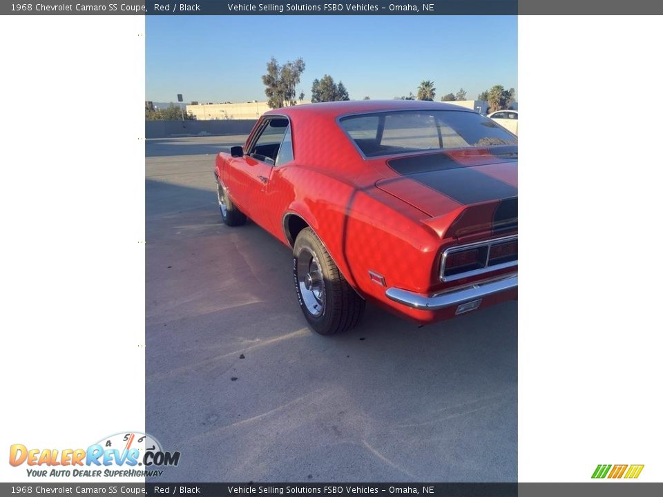 1968 Chevrolet Camaro SS Coupe Red / Black Photo #33