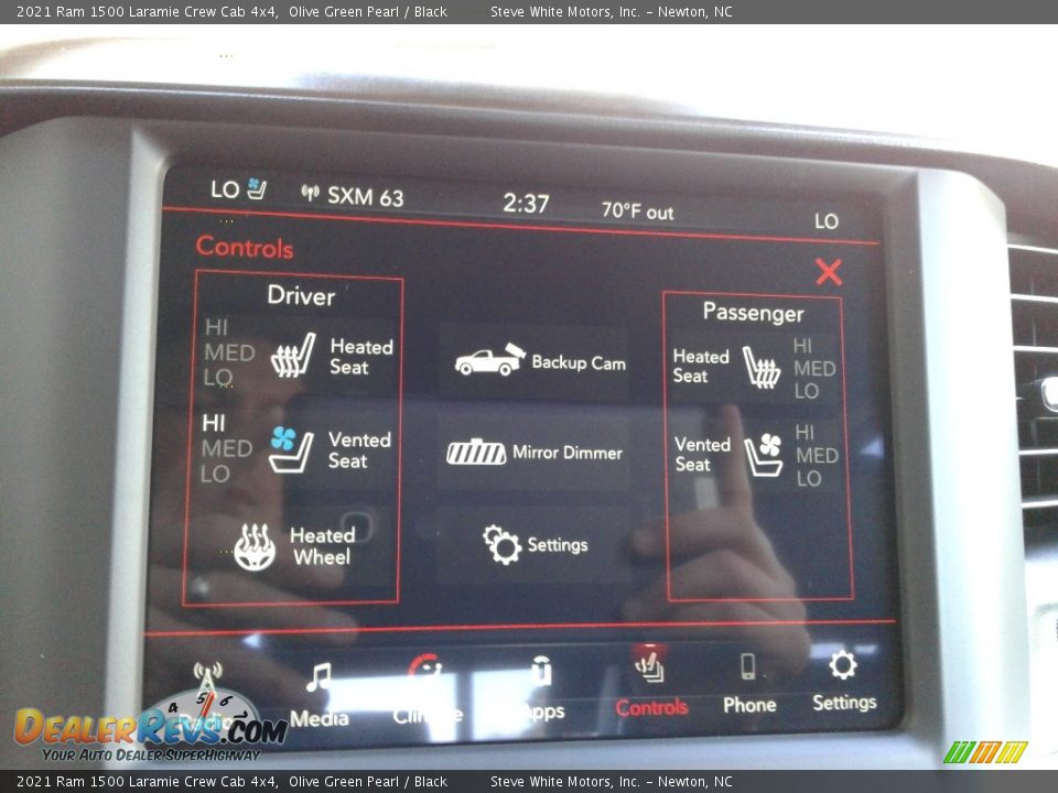 2021 Ram 1500 Laramie Crew Cab 4x4 Olive Green Pearl / Black Photo #24