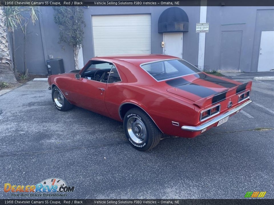 1968 Chevrolet Camaro SS Coupe Red / Black Photo #36