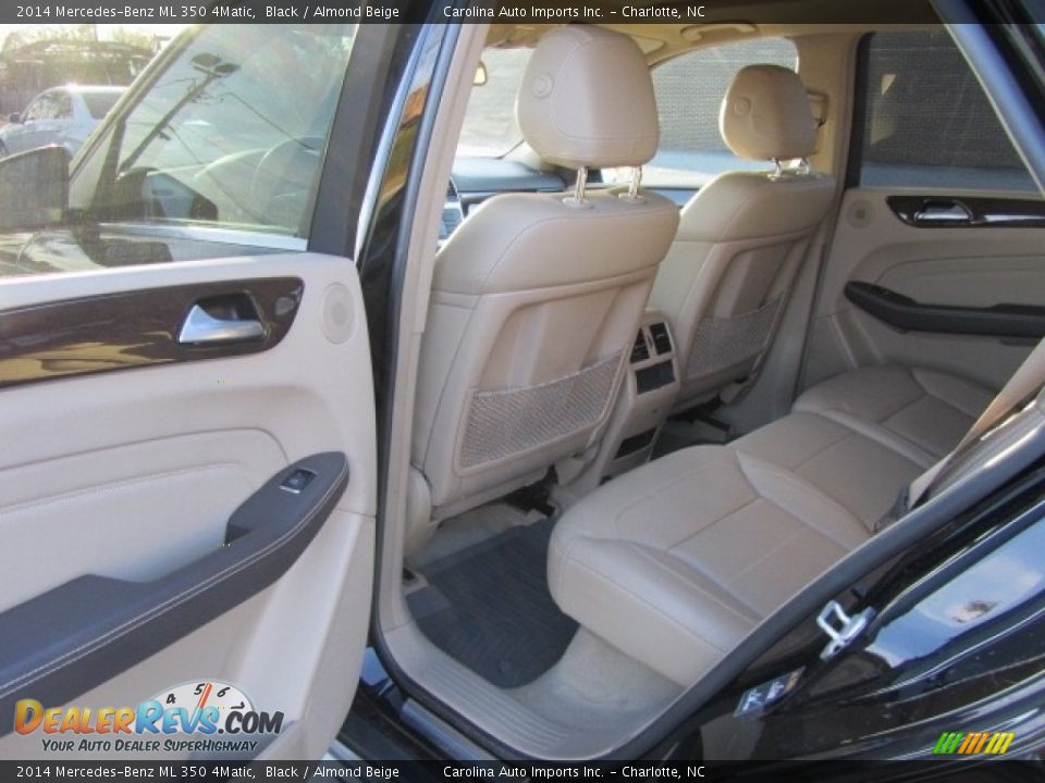 2014 Mercedes-Benz ML 350 4Matic Black / Almond Beige Photo #20