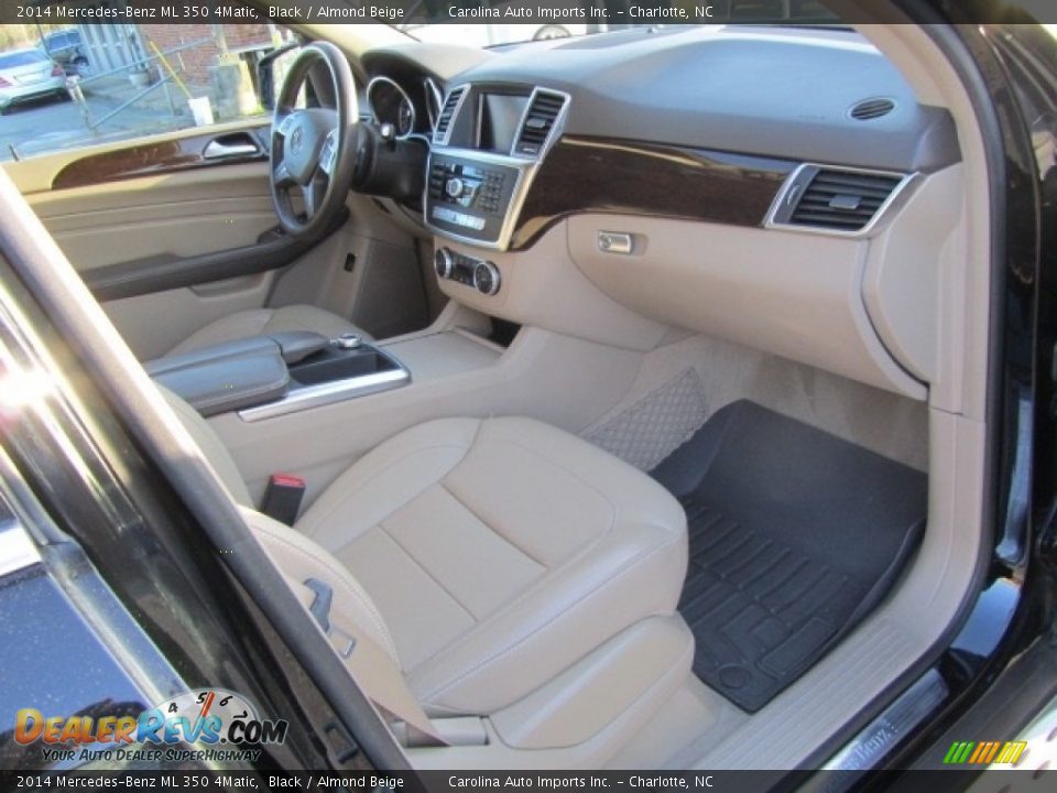 2014 Mercedes-Benz ML 350 4Matic Black / Almond Beige Photo #22