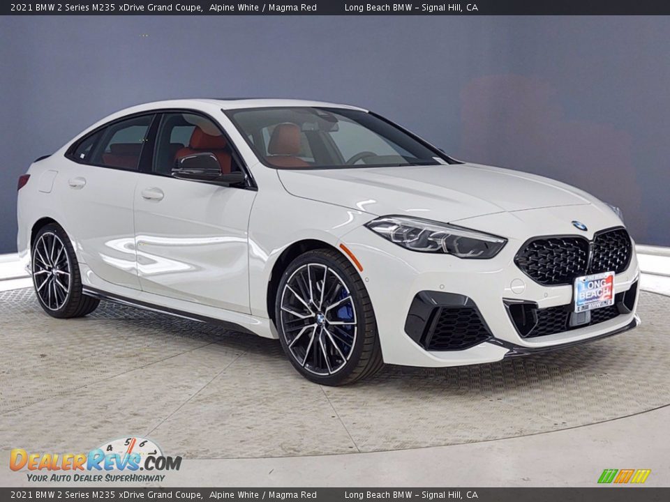 2021 BMW 2 Series M235 xDrive Grand Coupe Alpine White / Magma Red Photo #1