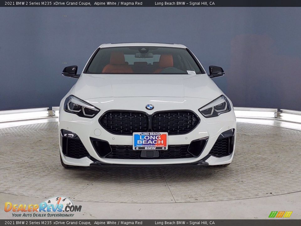 2021 BMW 2 Series M235 xDrive Grand Coupe Alpine White / Magma Red Photo #2