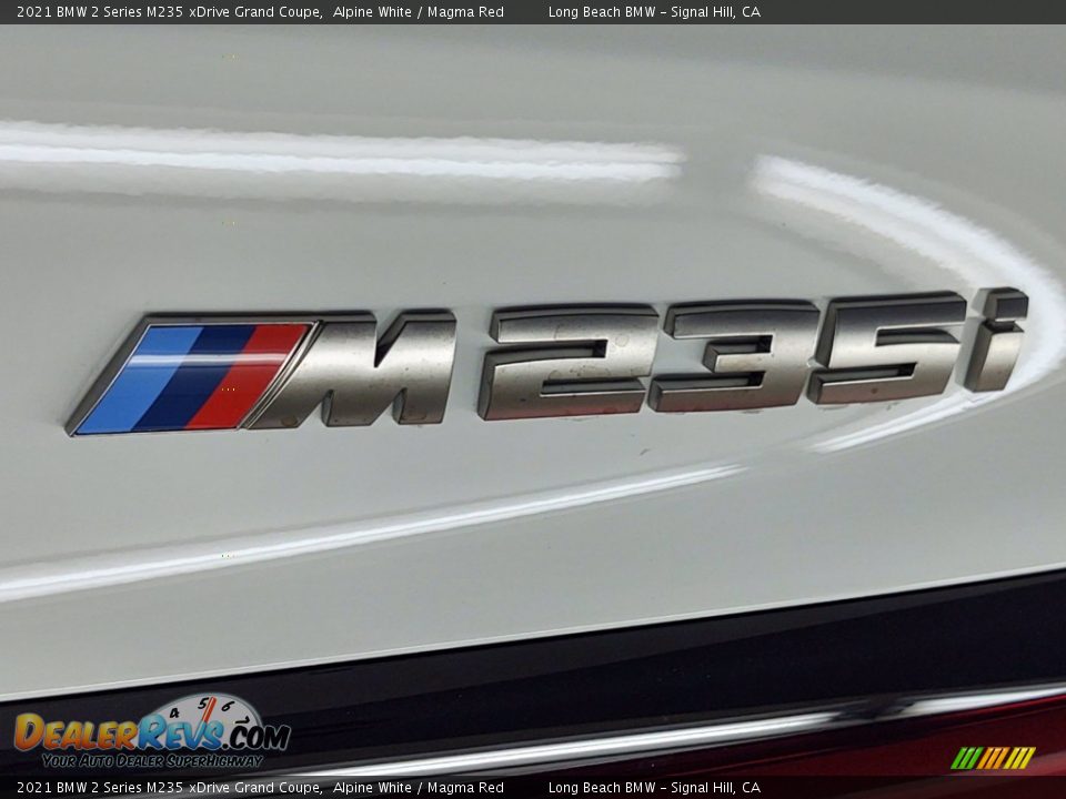 2021 BMW 2 Series M235 xDrive Grand Coupe Alpine White / Magma Red Photo #8