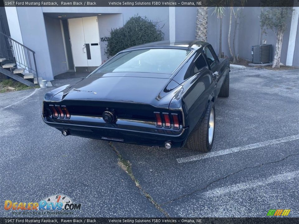 1967 Ford Mustang Fastback Raven Black / Black Photo #13