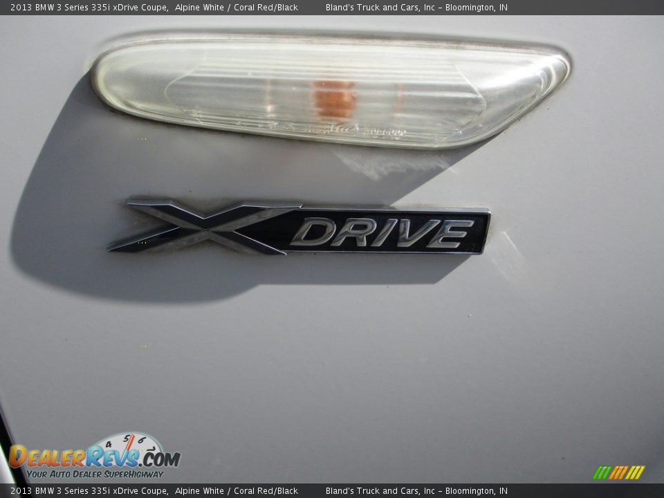 2013 BMW 3 Series 335i xDrive Coupe Alpine White / Coral Red/Black Photo #25