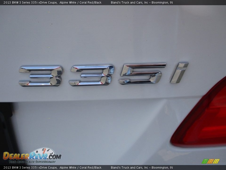 2013 BMW 3 Series 335i xDrive Coupe Alpine White / Coral Red/Black Photo #27