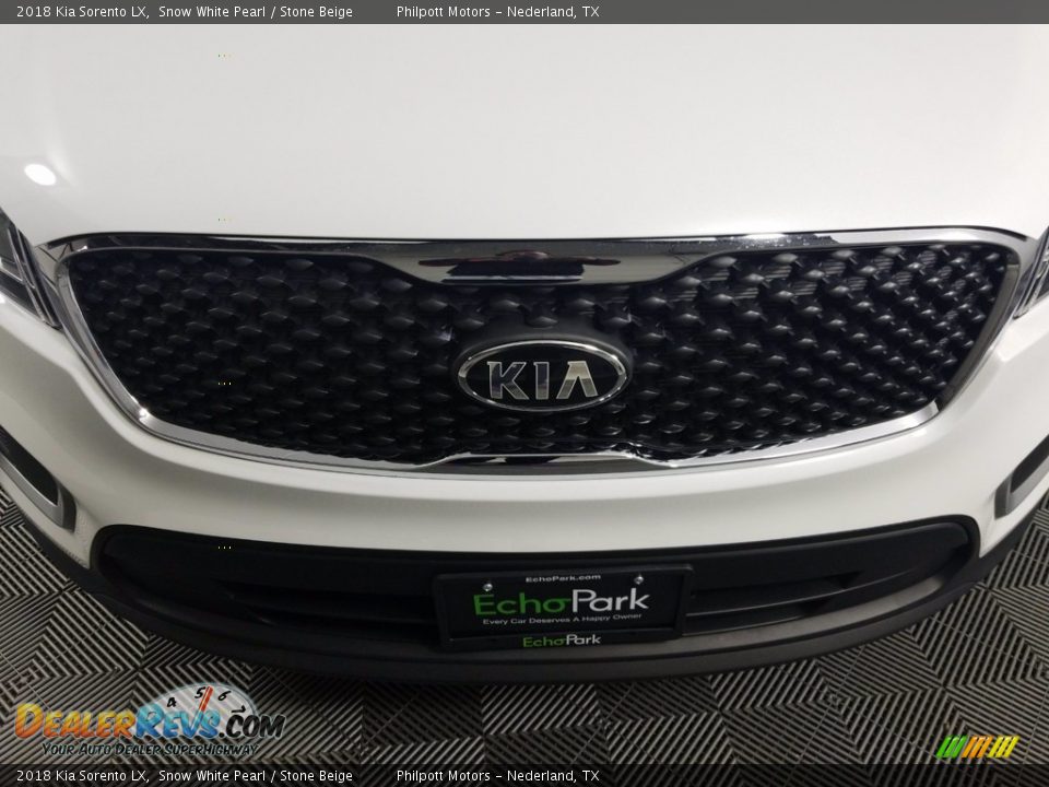 2018 Kia Sorento LX Snow White Pearl / Stone Beige Photo #22