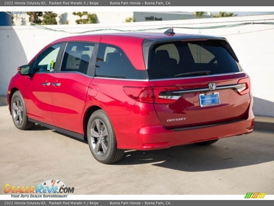 2022 Honda Odyssey EX Radiant Red Metallic II / Beige Photo #2